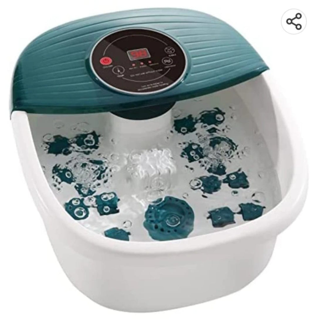 MaxKare Foot Spa Massager with Heat and Bubbles