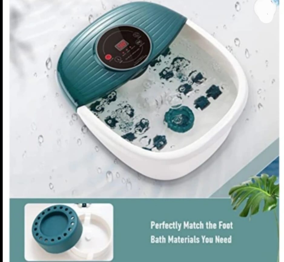 MaxKare Foot Spa Massager with Heat and Bubbles