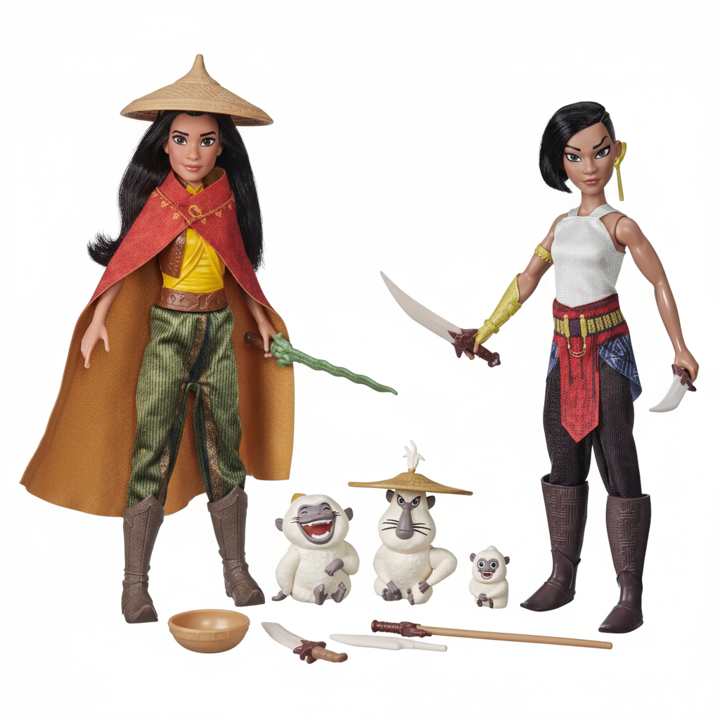 Raya and the Last Dragon Doll Set - 5 Figures | Disney Toys