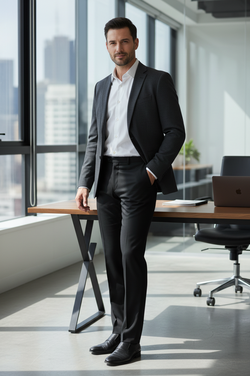 Edward's Brand Classic Black Trousers