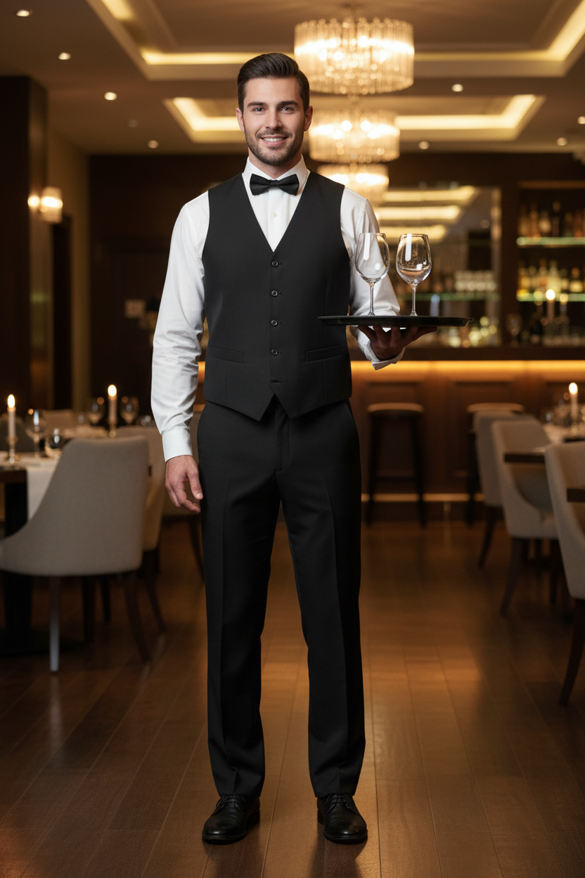 Edward's Brand Classic Black Trousers